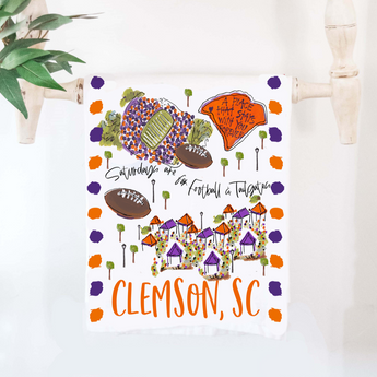 Clemson Gameday Tea Towel