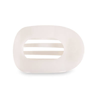 Large Flat Round Clip | Coconut White