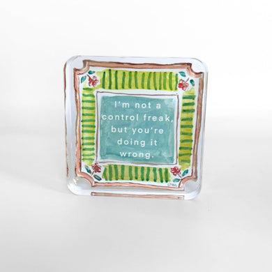 Control Freak Acrylic Block