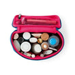 Small Train Case • Midnight Teal + Raspberry