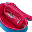 Small Train Case • Midnight Teal + Raspberry