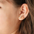 Diamond Crawler Stud Earrings