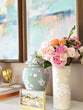 Sakura Small Ginger Jar • Lamb's Ear Blue