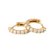 Opal Hoop Earrings