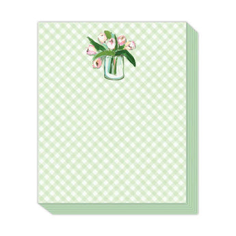 Green Tulips Notepad