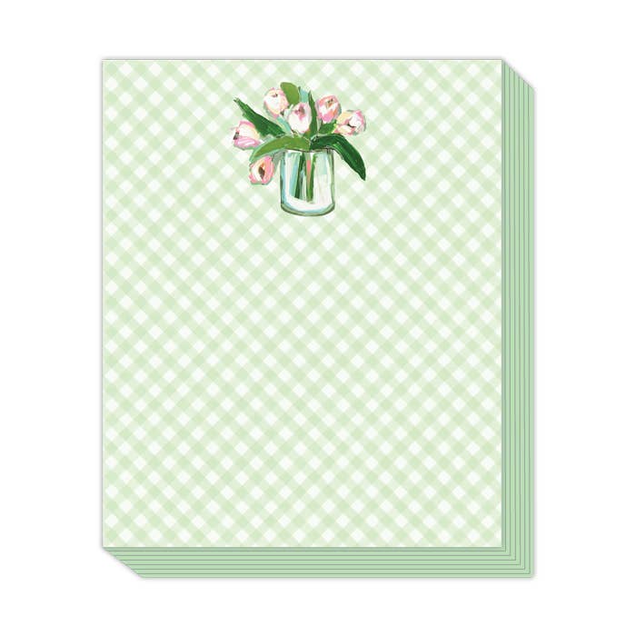 Green Tulips Notepad