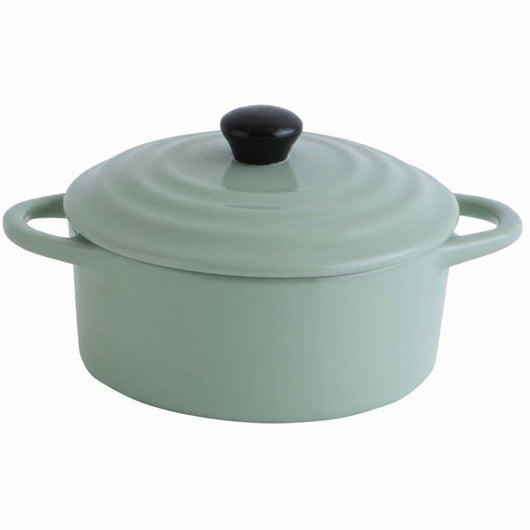 Stoneware Mini Baker with Lid, 4 Colors