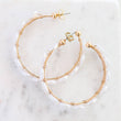 Maren Coin Pearl Hoops