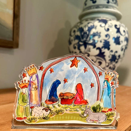 Acrylic Nativity Scene