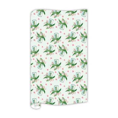 Gift Wrap | Green Tulips