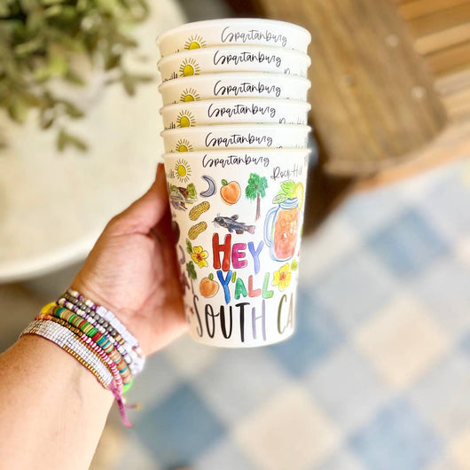 South Carolina Reusable Cups | Set of 6