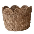 Scalloped Rattan Basket | Small