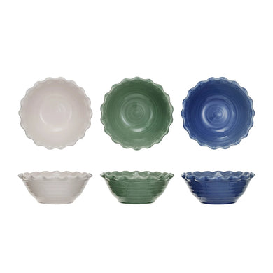 Price Scalloped Bowl | Blue