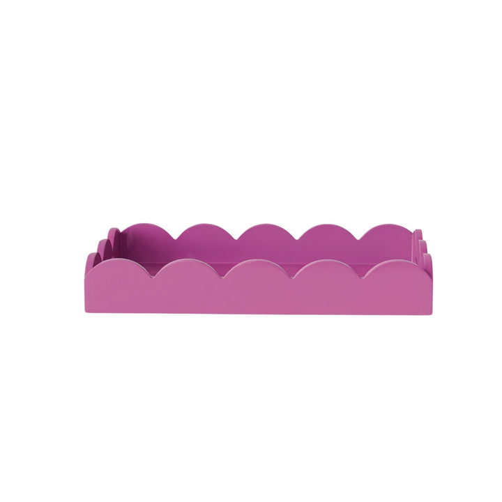 Lacquered Scallop Tray | Fuchsia