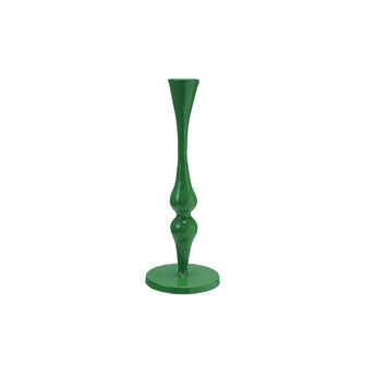 Cast Iron Taper Holder, Green