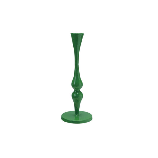 Cast Iron Taper Holder, Green