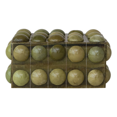 Handmade Marbled Resin Bobbin Box