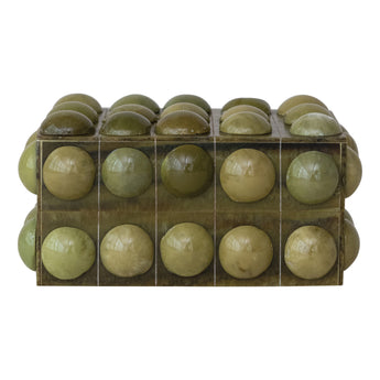 Handmade Marbled Resin Bobbin Box