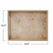 Astor Burl Wood Tray • Small