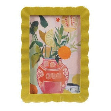 Ruffle Frame | Citrine