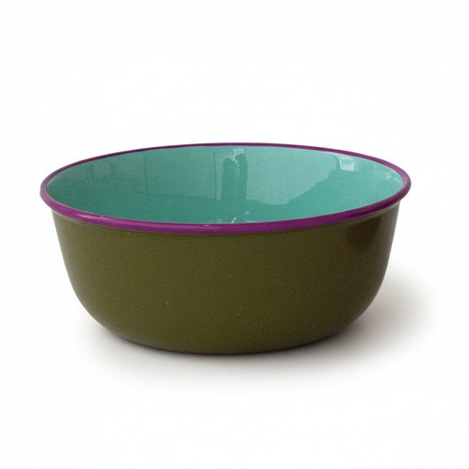 Happy Mini Bowl | Turquoise + Olive