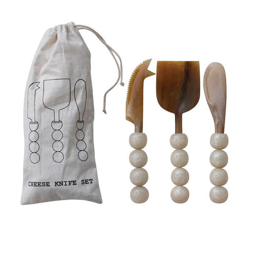 Bluffton Cheese Knives | Cream