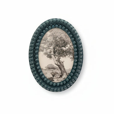 Oval Resin Bobbin Photo Frame, 2 Colors (Holds 4