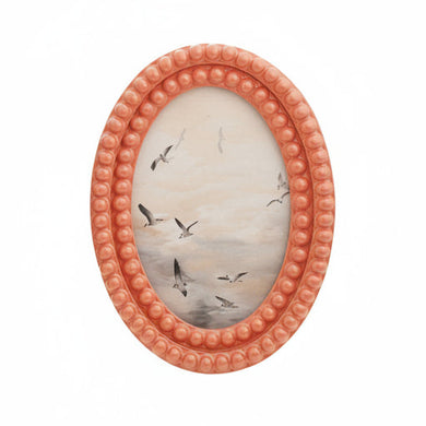 Oval Bobbin Frame | Coral