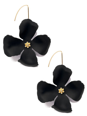 Blair Threader Earrings | Black