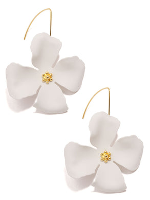 Blair Threader Earrings | White