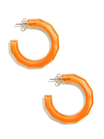 Robin Hoops | Bright Orange