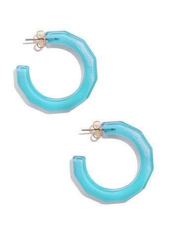 Robin Hoops | Aqua