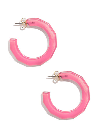 Robin Hoops | Pink