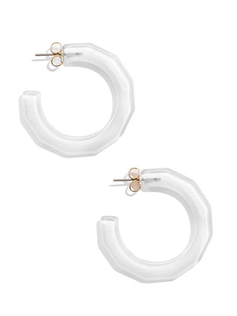 Robin Hoops | White