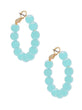 Layla Beaded Hoops | Aqua