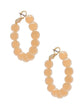 Layla Beaded Hoops | Beige