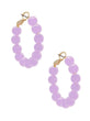 Layla Beaded Hoops | Lavender