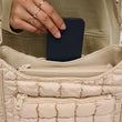 Aura Quilted Puffer Crossbody | Cream