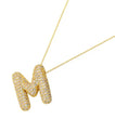 Crystal Initial Necklace