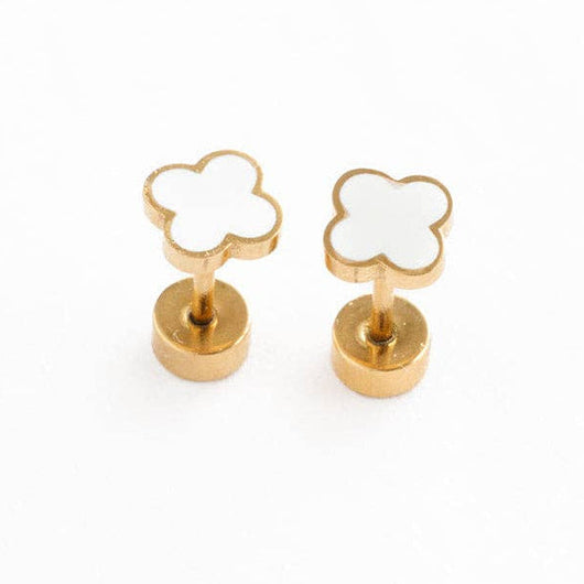 Quatrefoil Stud Earrings