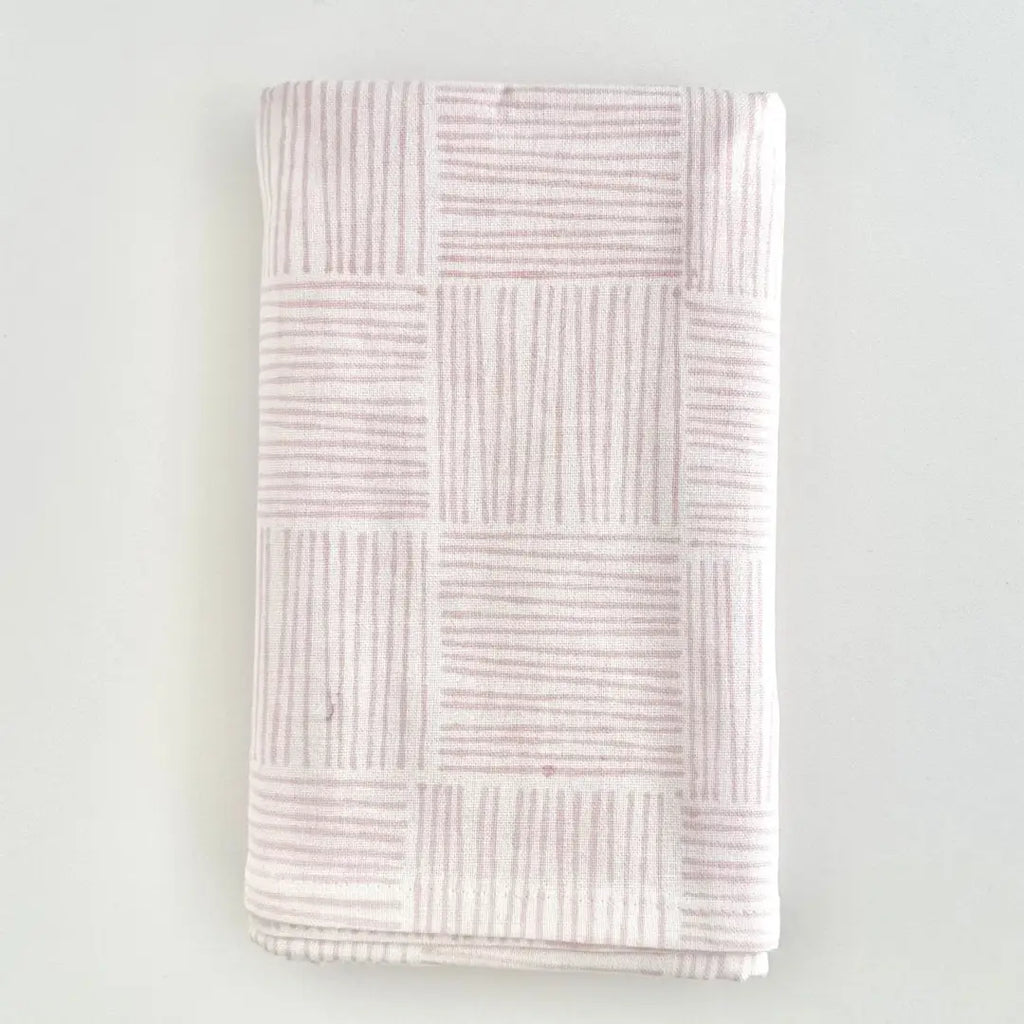 Striped Table Throw | Rose – Fig