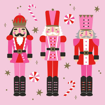 Christmas Cocktail Napkins | Nutcrackers