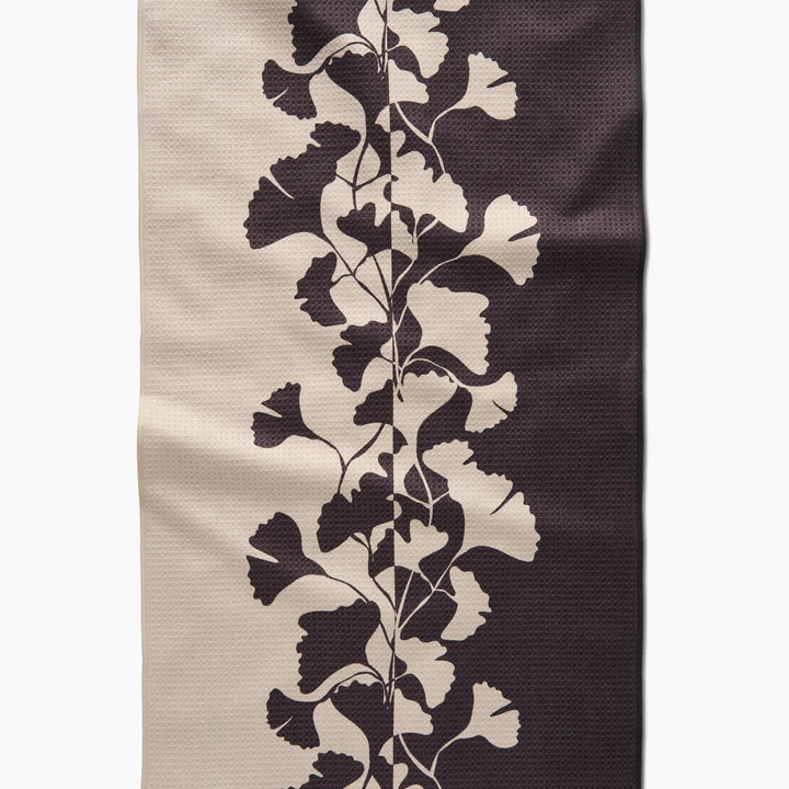 Geometry Kitchen Towel | Midnight Ginkgo