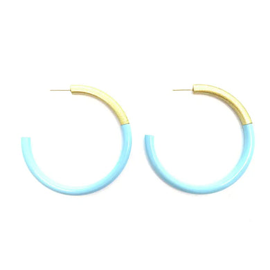 Liz Large Hoops • Baby Blue