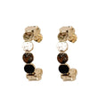 Gold Scalloped Hoop Earrings