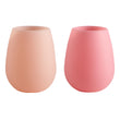 Fegg Stemless Glasses | Flamingo + Lotus