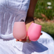 Fegg Stemless Glasses | Flamingo + Lotus