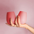 Fegg Stemless Glasses | Flamingo + Lotus