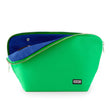 Kusshi Vacationer Makeup Bag | Kelly Green + Navy
