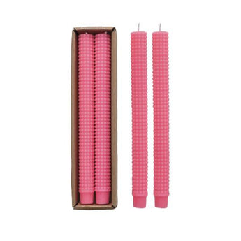 Taper Candles | Hobnail Pink